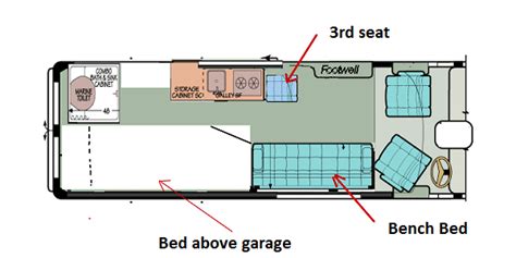 Floor Plan For A Sprinter Van Conversion Rv Floor Plans