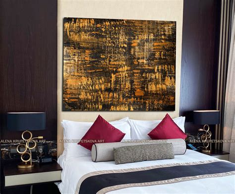 Black And Gold Wall Art On Canvas Beautiful Abstract Gold Etsy