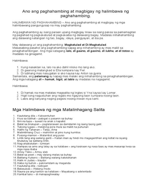 pointers to review filipino 8 pdf