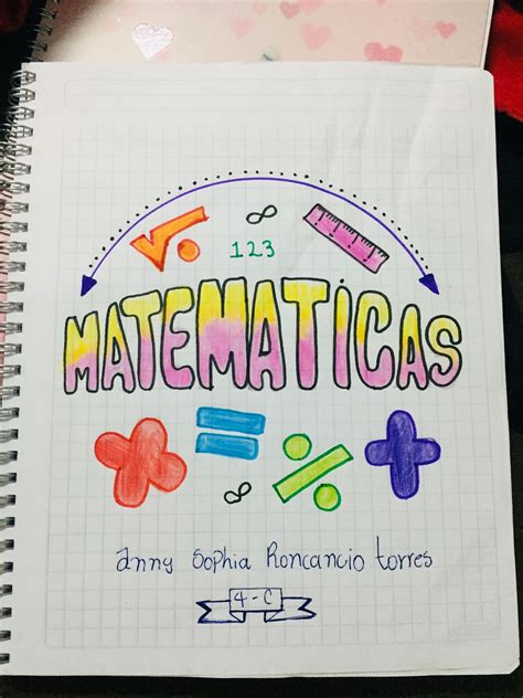 Detalle imagen portadas para el cuaderno de matemáticas