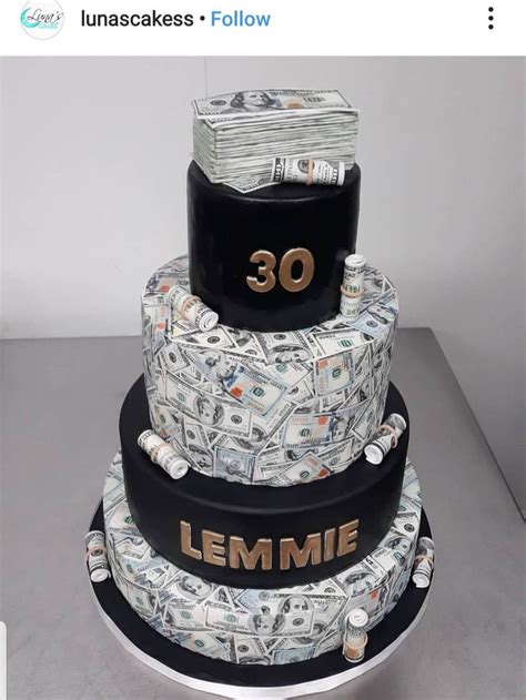#moanabirthday #oneyearoldbday surprise 30th birthday. Money theme 30th birthday custom cake. | Cake, Custom ...