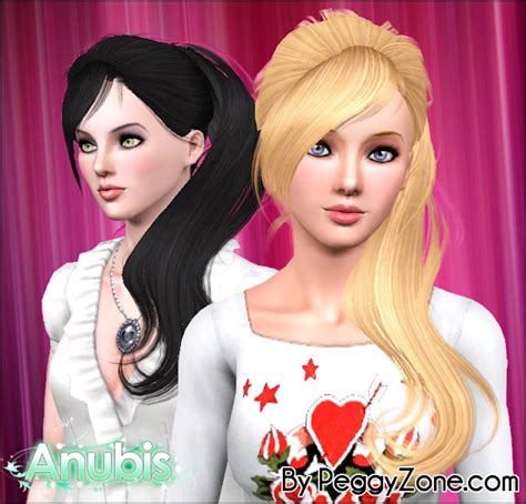 Anubis Sims Stuff Peggy Hair 55 ~ Pookletd For All Ages