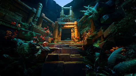 Fantasy Ruin Temple Hd Wallpaper Peakpx