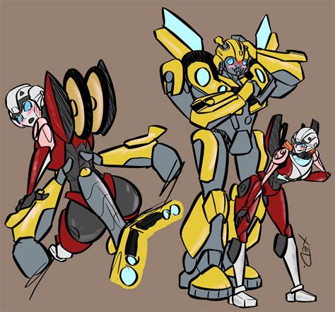 Rule 34 Anxious Arcee Arcee Rotb Big Penis Blushing Bumblebee