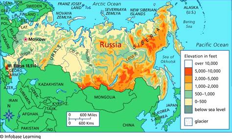 Russia Elevation Map Elevation Map Of Russia Eastern Europe Europe