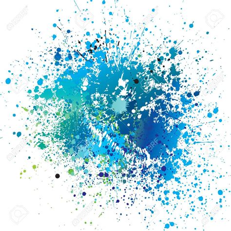 Fondo Con Manchas Azules Y Sprays Ilustración Vectorial Abstract Line