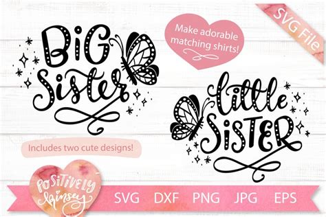 Sisters Svg Set Big Sister Little Sister 642818