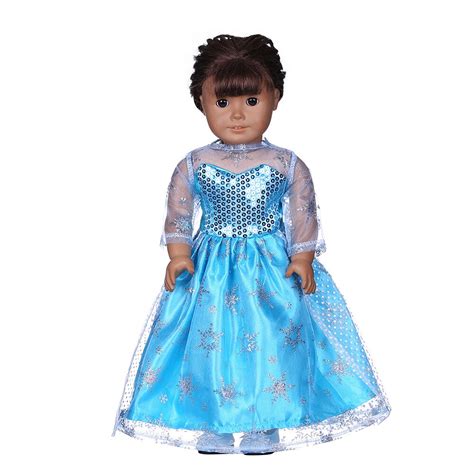 Summer American Girl Doll Clothes Doll Accessories Fashion Blue Cosplay