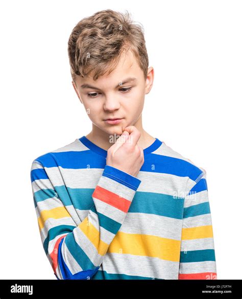 Emotional Portrait Of Teen Boy Stock Photo Alamy