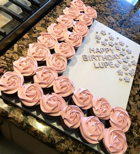 Letter Cupcakes Pull Apart Cake 20 Birthday Cake Adult Birthday Cakes Happy Birthday