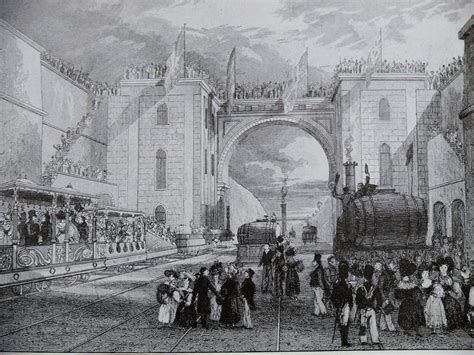 The first to be entirely double track throughout its length; Liverpool & Manchester Railway (Manchester/Liverpool, 1830 ...