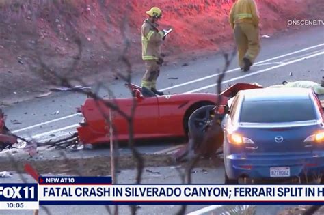 Ferrari Splits In Half Kills One In California Car Crash Today Breeze