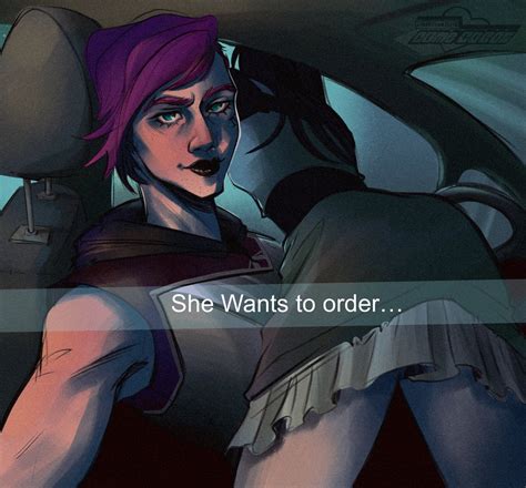 comecocos on twitter “she wants to order ” caitlyn and vi arcane caitvi vi caitlyn