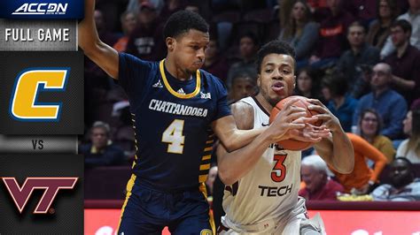 Chattanooga Vs Virginia Tech Full Game 2019 20 Acc Mens Basketball