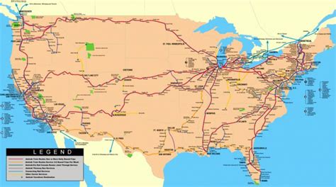 The Amtrak System Map
