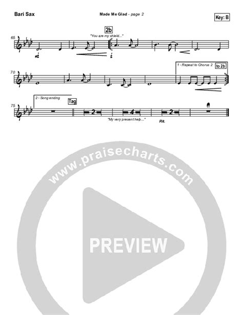 made me glad bari sax sheet music pdf michael neale praisecharts