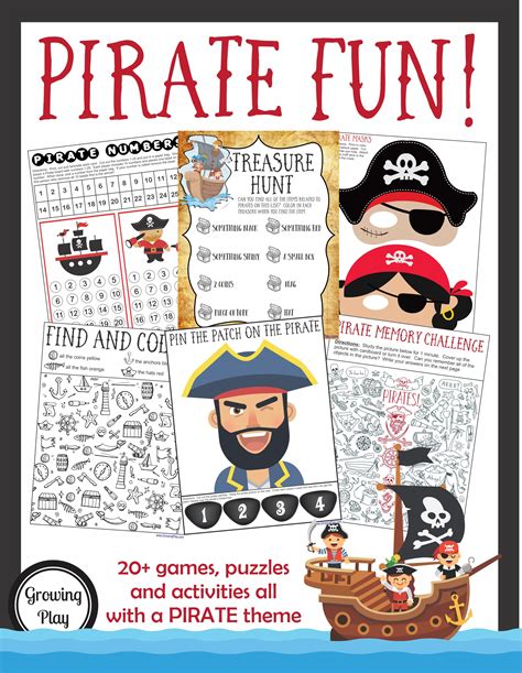 Pirate Games Activities Packet Fine Motor Gross Motor And Visual Perceptual Skills Your