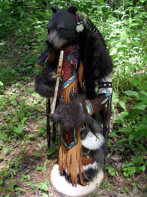 Black Bear Manitou Etsy Spirit Animal Totem American Dragon
