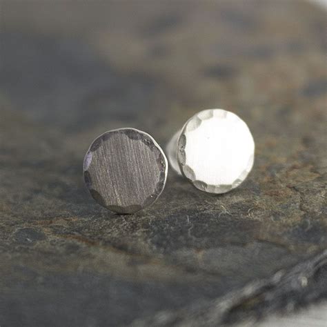 The five phases of matter. Matte Side Hammered Studs Modern Jewelry Round Disc Studs ...