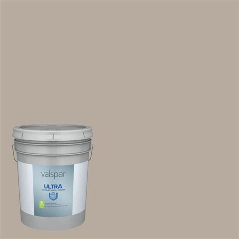 Valspar Ultra White Flat Perfect Greige Interior Paint 5 Gallon In