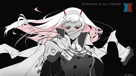 Darling in the franxx android wallpapers 2160x1920. Darling In The FranXX Red Eyes Zero Two With Black Background 4K HD Anime Wallpapers | HD ...