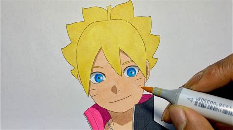 How To Draw Borushiki Boruto Naruto Next Generations Step By Step