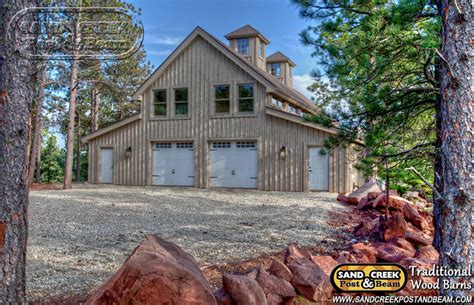 Western Mountain Barn Home Sand Creek Post And Beam Traditional Wood