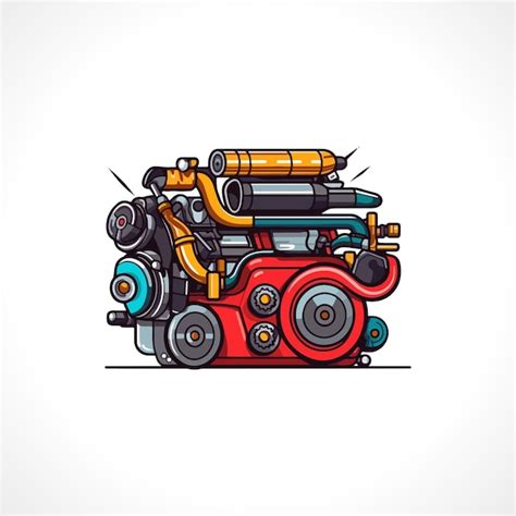 Premium Vector Engine Vector Illustration Engine Logo Design Car Engine
