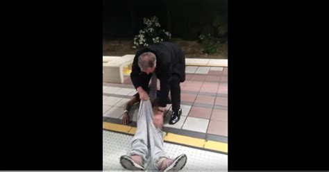 Going Viral Half Naked Unconscious Guy Dragged Off Train By White Man