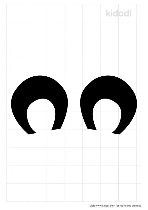 Free Bear Ears Stencil Stencil Printables Kidadl