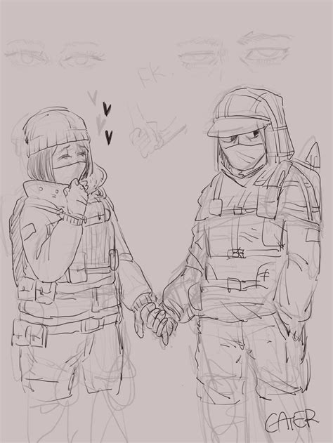 Frost X Kapkan Rainbow Six Siege Anime Rainbow Six Siege Art