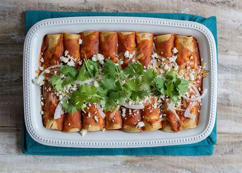 Repeat each of those steps for each of the tortillas making two layers of enchiladas in the dish, if necessary. 30-Minute Mexican Enchiladas Recipe
