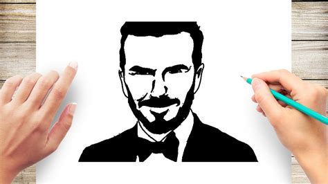 How To Draw David Beckham Step By Step Youtube