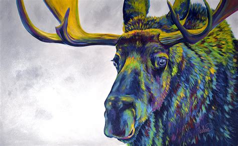 Abstract Moose Painting Best Painting Collection
