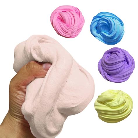 Diy Slime Clay Fluffy Floam Slime Scented Stress Relief No Borax Kids