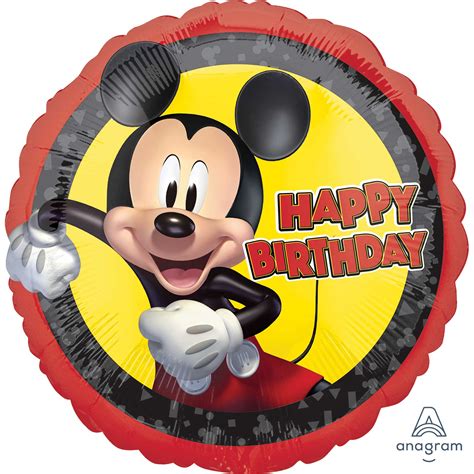 Mickey Mouse Forever Happy Birthday Foil Balloon 45cm Party Savers