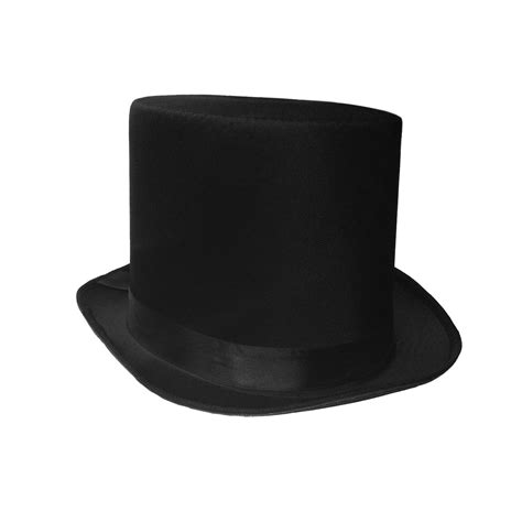 Awesome Costume Hats For Men Tall Black Satin Top Hat One Size Formal