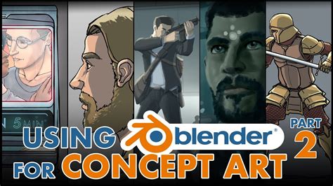Using Blender For Concept Art Part 2 Youtube