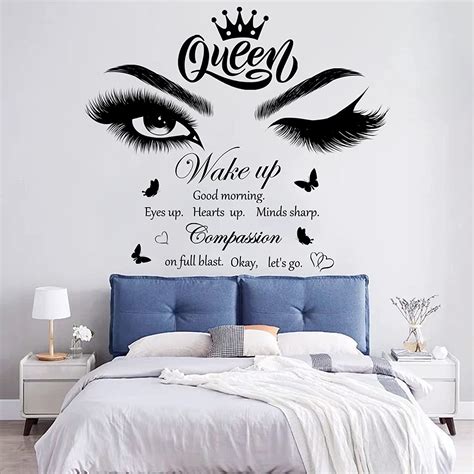 Buy Inspirational Quotes Wall Decals Vinly Beauty Eyes Eyelash Wall