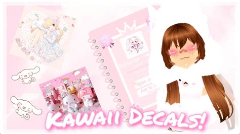 Kawaii Decals For Your Royale High Journal Roblox Royale High Youtube