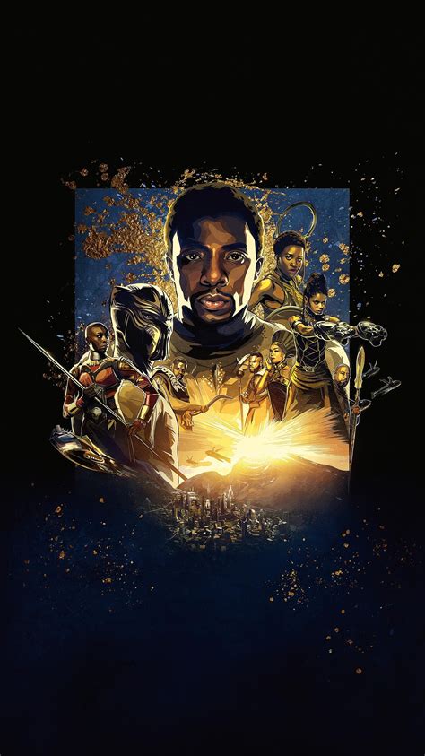 Start your search now and free your phone. Black Panther (2018) Phone Wallpaper | Moviemania | Black panther marvel, Pantera negra, Marvel