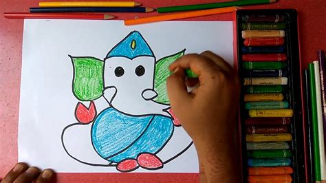 How To Draw Lord Ganesha Step By Step Very Easily For Kids Youtube