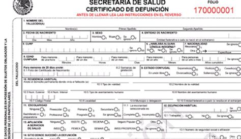 Cómo Obtener Certificado De Defunción En México