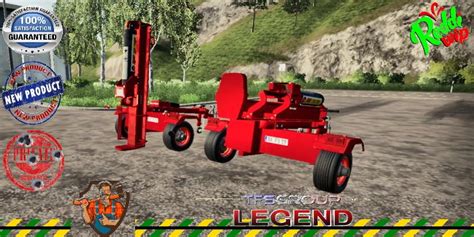 Log Splitter Fh24t V20 Trailer Farming Simulator 2022 19 Mod