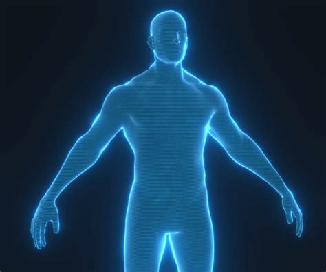 Artstation Human Hologram Male 3d Model Game Assets
