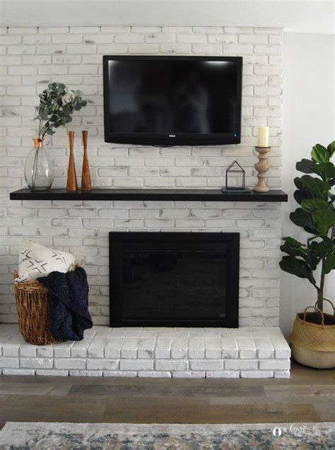 How To Transform Your Fireplace With Limewash A Heart Filled Home