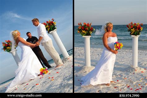 Wedding Ceremony By Sugar Beach Weddings Destin Fl Beach Weddings