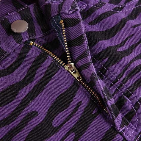 Purple Zebra Print Mini Skirt Ninja Cosmico