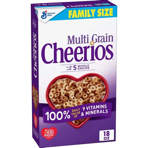buy multi grain cheerios breakfast cereal gluten free whole grain oats 18 oz pack of 8