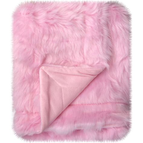 Little Starter Faux Fur Pink Mongolian Soft Blanket 1 Each Walmart